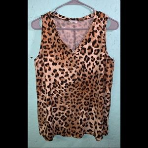 Sew In Love Cheeta Print Top